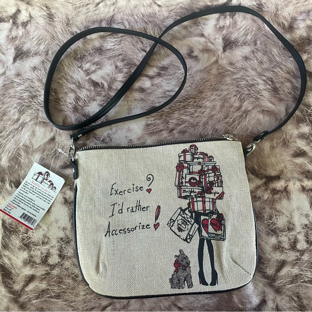 Brighton Scottie Heart Dog Crossbody Bag - Picture 2 of 5